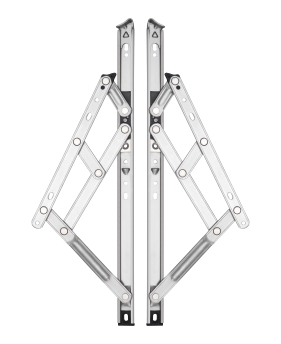 JL-006 22方槽分左右不锈钢上悬滑撑